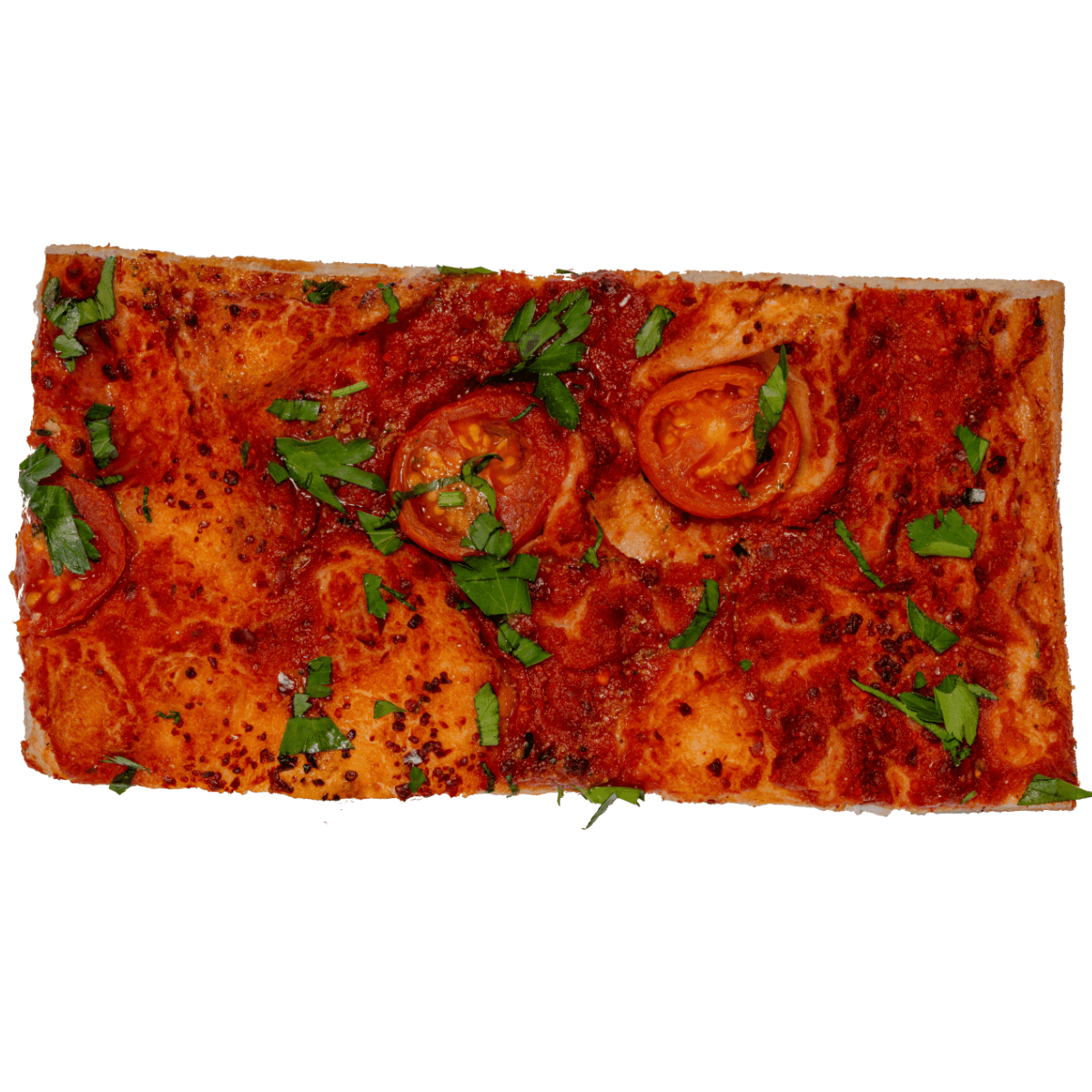 Pizzastück Arrabiata von Maserico Pizza in Augsburg (querformat)